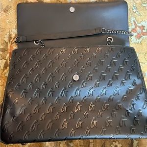 Glamaholic  MONOGRAM XL CLASSIC FLAP BAG MATTE BLACK